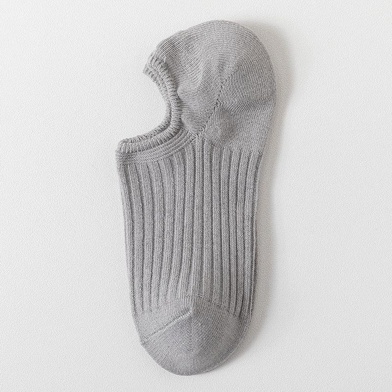 Damen Sommer Dünner Stil Einfarbig Flacher Ausschnitt Fällt Nicht Ab mit Unsichtbaren Socken
