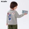 M.Latin Kids' Striped Long-Sleeve Cotton T-Shirt