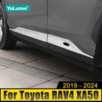 Pro Toyota RAV4 XA50 2019 2020 2021 2022 2023 RAV 4 Hybrid Nerezová ocel Dekorativní lišty karoserie bočních dveří auta Pásky proti poškrábání