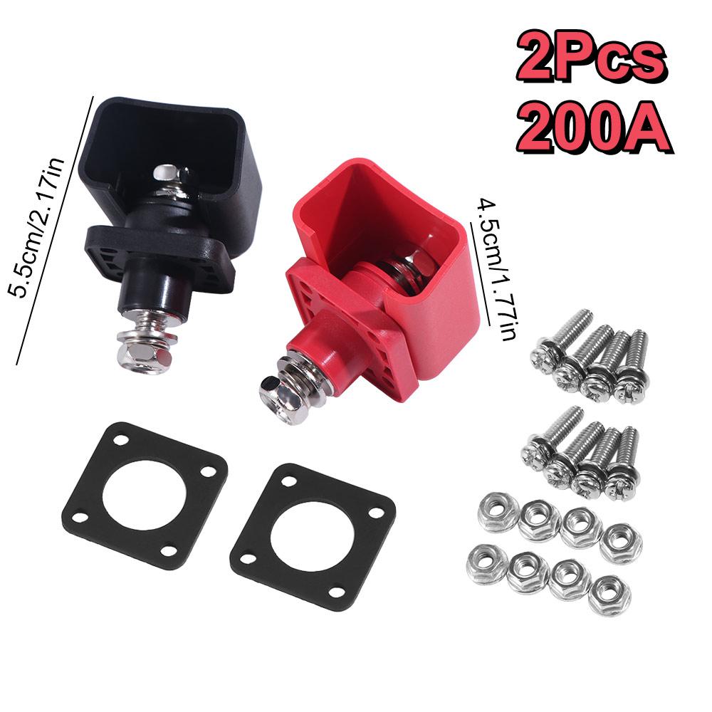 2Pcs 200A Battery Storage Terminal Connector Battery Power Terminal Energy Storage System
