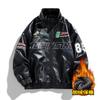 Winter velvet leather jacket men's leather jacket new color matching men's jacket pu jacket locomotive clothing leather jacket men
