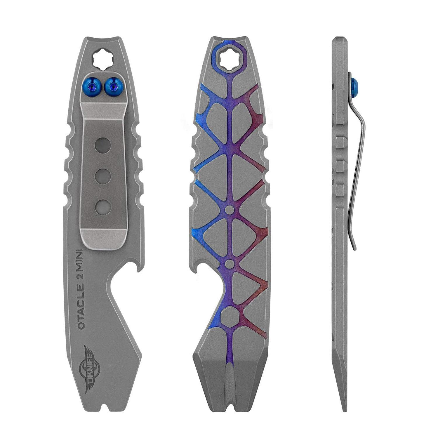 Titanium Alloy Multifunctional Pry Bar Portable Outdoor Camping and Hiking Emergency Survival Tool