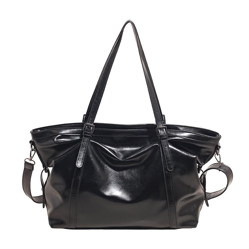 Retro bag women's large capacity 2025 new autumn and winter versatile casual shoulder messenger bag texture commuter tote bag