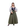 Cosplay Halloween new European and American medieval retro one-word shoulder dress COS cultural festival art performance costume