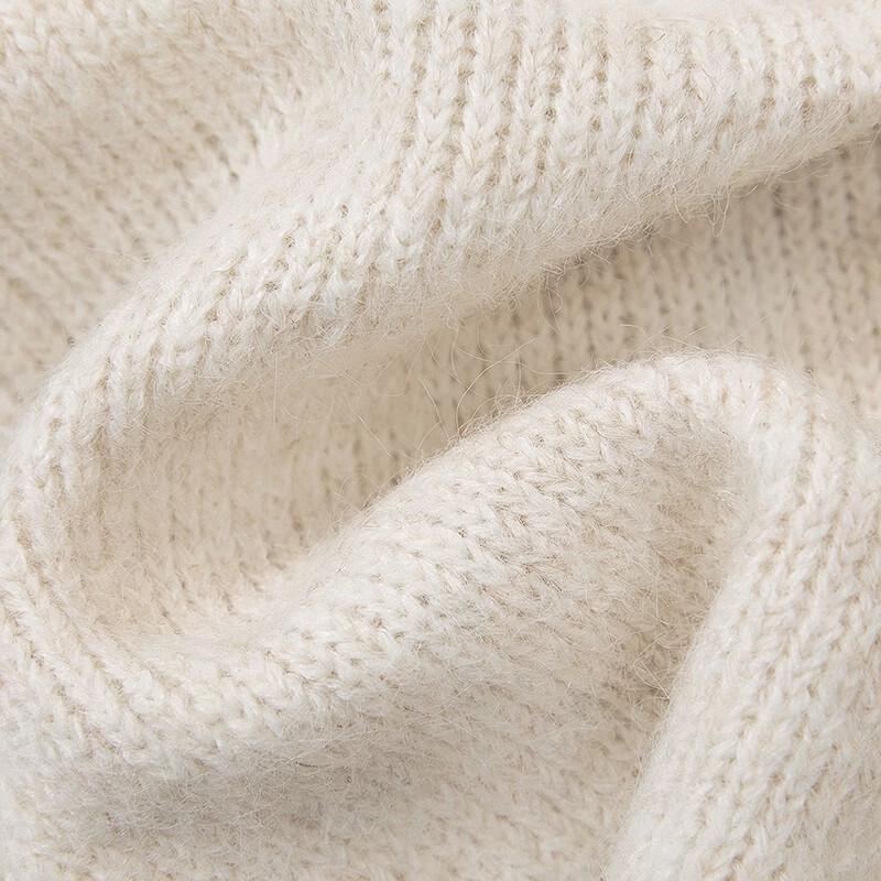 Women's Wool Blend Color-Block Knitted Cardigan