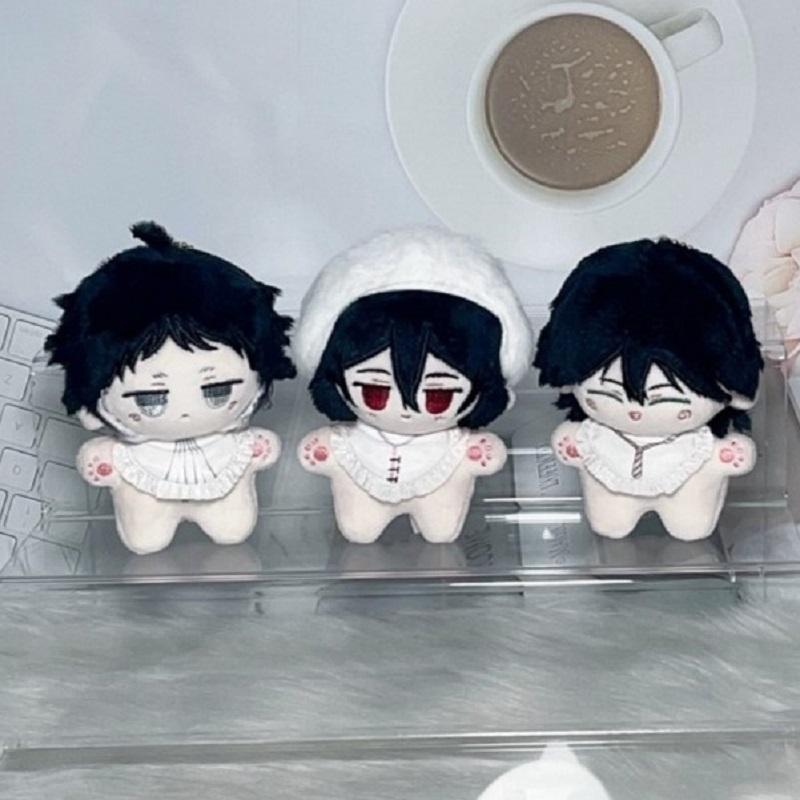 Bungou Stray Dogs Plush Toys Pendant Keychain Nakahara Chuuya Dazai Osamu Dostoevsk Edogawa Rampo Nakajima Atsushi Anime Plushie