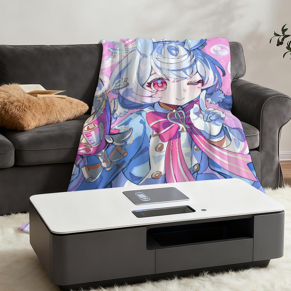 Blanket Throw Sigewinne Super Cosy Plush Living Room Genshin Sofa Impact Couch Childish Birthday Gifts