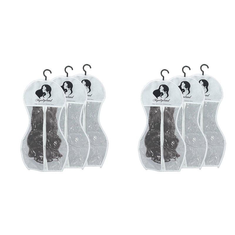 Wig Storage Bags With HangerWig Hanger For Multiple WigsWig Storage BagsHourglass-Shaped Wig Storage Bag 6 PCS White белый 4350₽