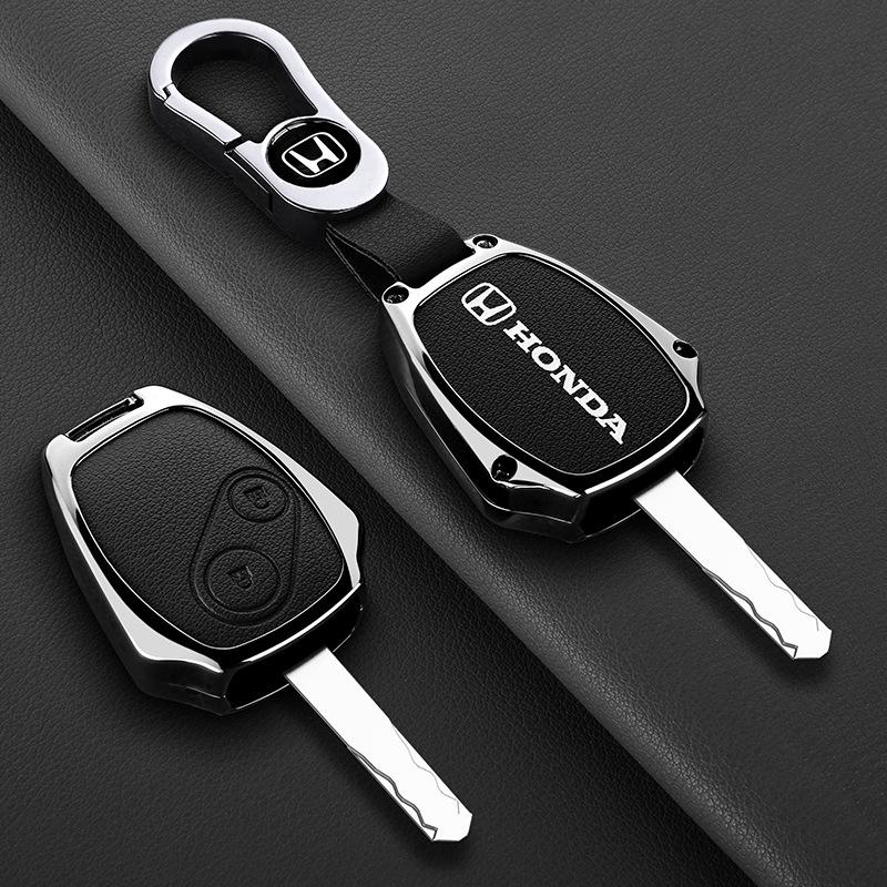 Zinc Alloy Car Remote Key Case Cover Holder For Honda CR-V Civic Insight Fit SRV FRV Chord 7 Jazz Gr8 150 R Motorcycle Accessory