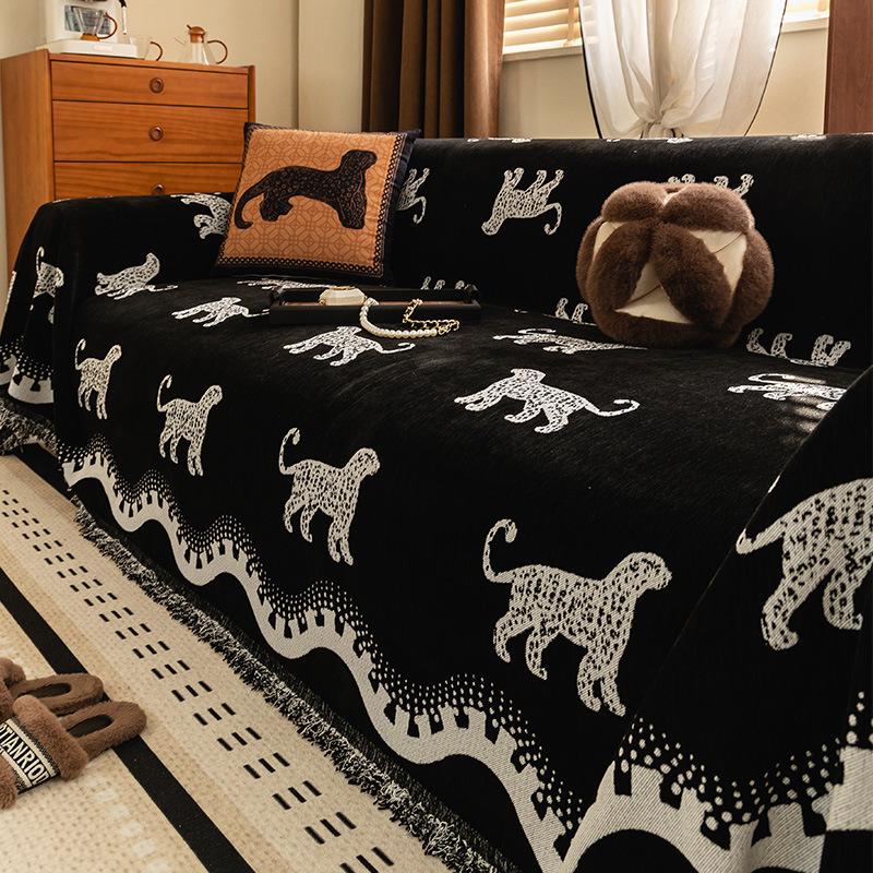 Velvet Sofa Cover With Soft Lining, Tailored Couch Cover And Reversible Sofa Slipcover For Comfortable Sits