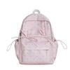 Schoolbag Korean version ins cute bow polka dot backpack bag female niche design fashionable versatile lightweight student schoolbag