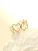 Minimalpiercing 14K Bubble Heart Ear Cuff Clip-On