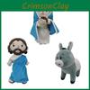 Jesus Plush Toy 32cm/12.6in Cartoon Style Crystal Ultra Soft Customizable Design