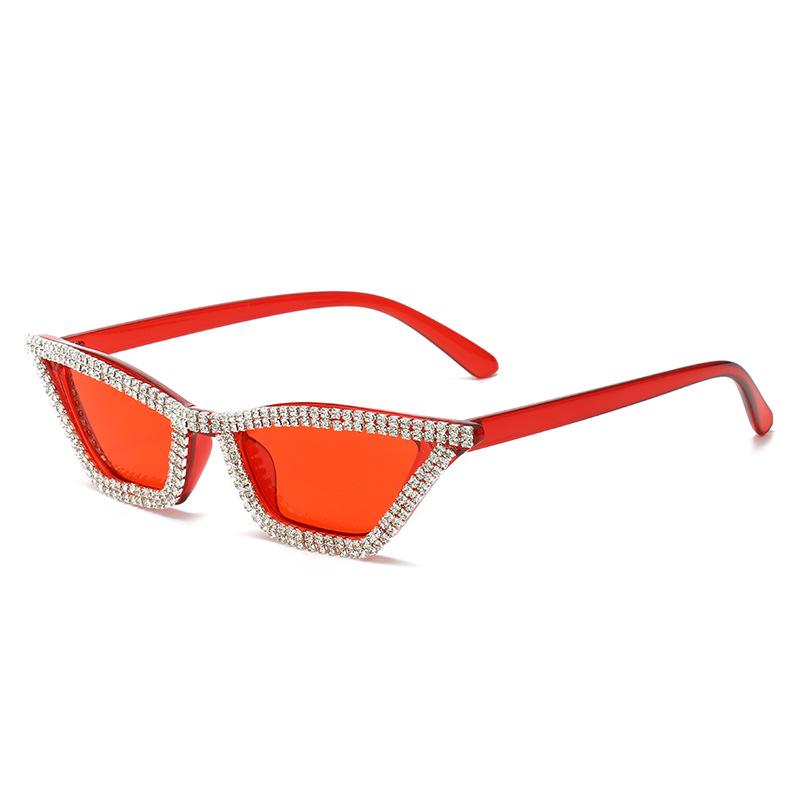 Ochelari de soare clasici cu strasuri ochi de pisică 2023: Diamant lucrat manual UV400 Modă pentru femei