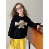 Children's Brand Export Clothing for Boys and Girls, Kids' Sports Sweatshirt with Fleece, Cartoon Bear Print, Trendy Clothes