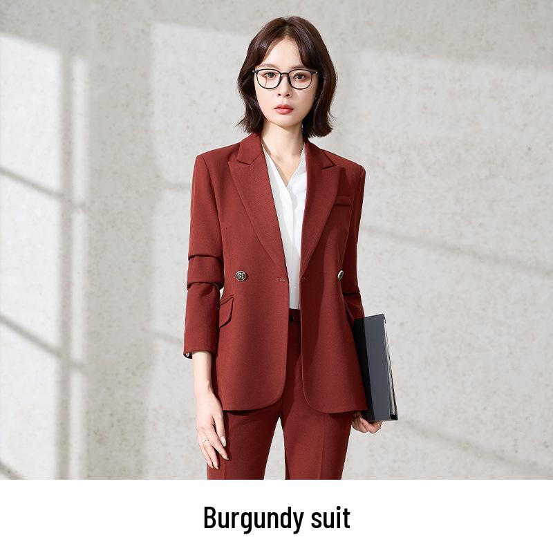 2025 Women's Autumn/Winter Flared Pants Suit Set - Formal/Casual Workwear