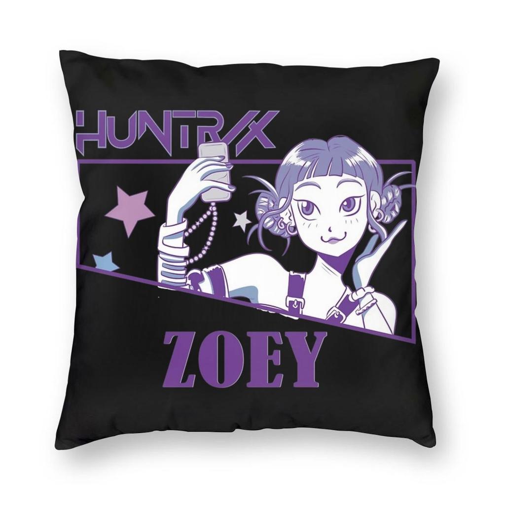 KPop Demon Hunters Pillowcase Printing Fabric Cushion Cover Gift Throw Pillow Case Cover Home Square 45X45cm