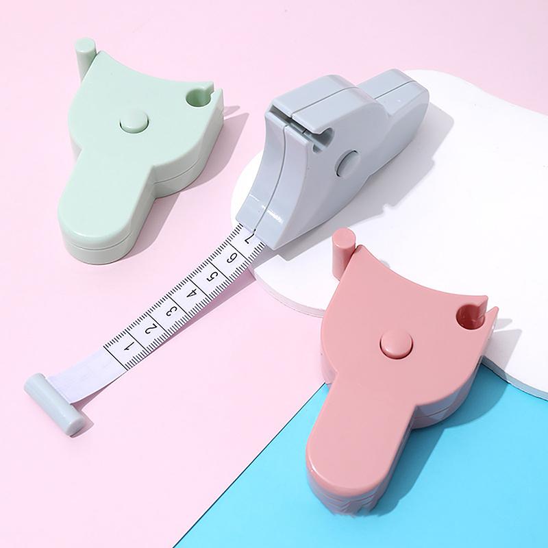 Mit Griff, selbstspannendes Körpermaßband, Lineal, Schneider, Schneiderei, Messlineal, Meterfilm, für Taille, Brust, Beine