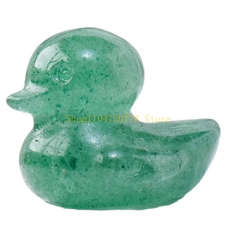 Aventurine Ducks Statues, Miniature Crystal Sculptures for Home Decoration and Duck Collectors top sale