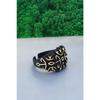 Men's Silver Plated Labyrinth Model Adjustable Ring