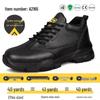 Men's Steel Toe Anti-Puncture Safety Shoes with Smart Button Closure