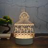 Indoor Modern Etch Lighting LED Optical Illusion 3D Acrylic Night Light Lamp Warm White USB Power 1-Year Warranty Small Size for