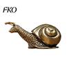 Office Table Decoration Vintage Bronze Snail Sculpture, Metal Animal Statue, Slow Living Desk Ornament Decor for Home Tea Table, Garden