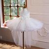 Flower Girl Piano Performance Wedding Dress for Little Girls - Princess First Birthday Costume
