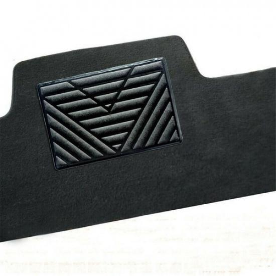 1x Black PVC Car Foot Mat Repair Pad Floor Carpet Patch Cover 25x15cm Universal