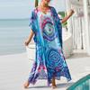 Damen Lose Strand Cover Up Robe Urlaub Sonne Shirt Cover Up
