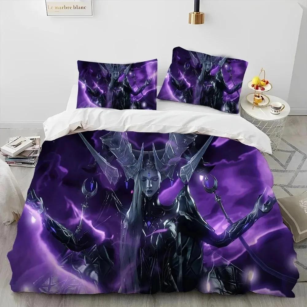 3D Lost ARK Game Gamer Cartoon Comforter Bedding Set,Duvet Cover Bed Set Quilt Cover Pillowcase,king Queen Size Bedding Set Boys