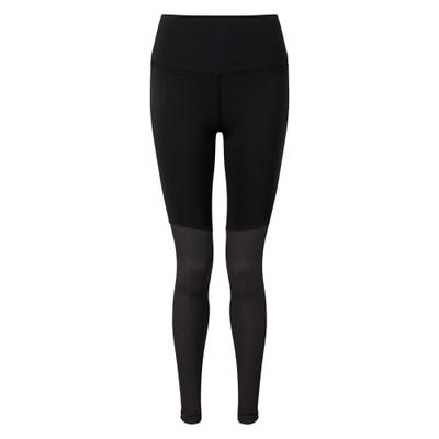 TriDri Womens/Ladies Rib Knit Contrast Bottom Yoga Leggings