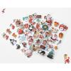 225pcs 4 Styles*3 Sheets Christmas Bubble Stickers 3D Cartoon Decoration Santa Claus Elk Stickers, Refrigerator Stickers