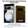 For Google Pixel 8 Pro Magnetic Case Rotary Kickstand TPU PC Clear Phone Back Cover