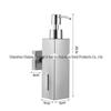 Wall-Mounted Stainless Steel Soap Dispenser, Punch-Free for Bathroom or Hotel Use