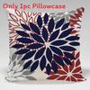 Geometric Color Flower Pillow Cover Polyester Fabric Modern Decor For Living Room