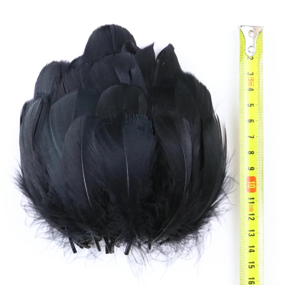 50Pcs Natural Black Goose Ostrich Feathers For Jewelry Earrings Making Diy Dream Catcher Decoration Crafts Plume Accessories