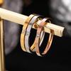 Simple Korean Style Titanium Steel Couple Rings, Pair of Rings, Thin Temperament and Trendy Jewelry