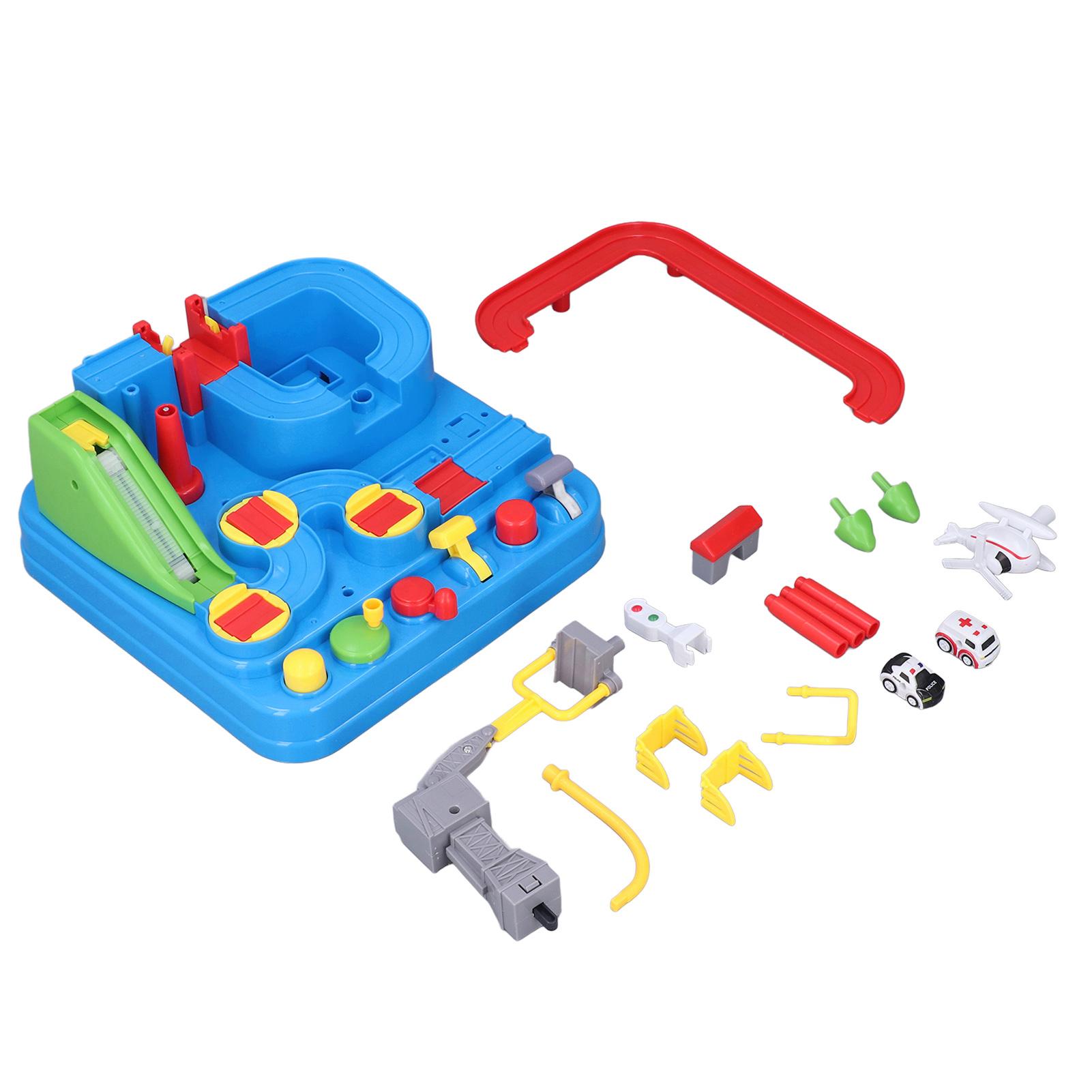 

Race Track Car Adventure Set ABS DIY Assembly Toy Kit Preschool Toddler Toys for Indoor Play Kindergarten 3+ Kids