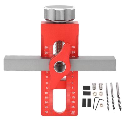 Schranktür-Montagepositionierer Rückprallvorrichtung Stanzlochfinder mit 6 mm 8 mm 10 mm Schlangenbohrer