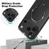 Luxury Carbon Fiber Pattern Fold Stand Magnetic Phone Case For iPhone 16 17 Pro Max Air 16e 15 14 Plus 13 12 11 Military \';[p.