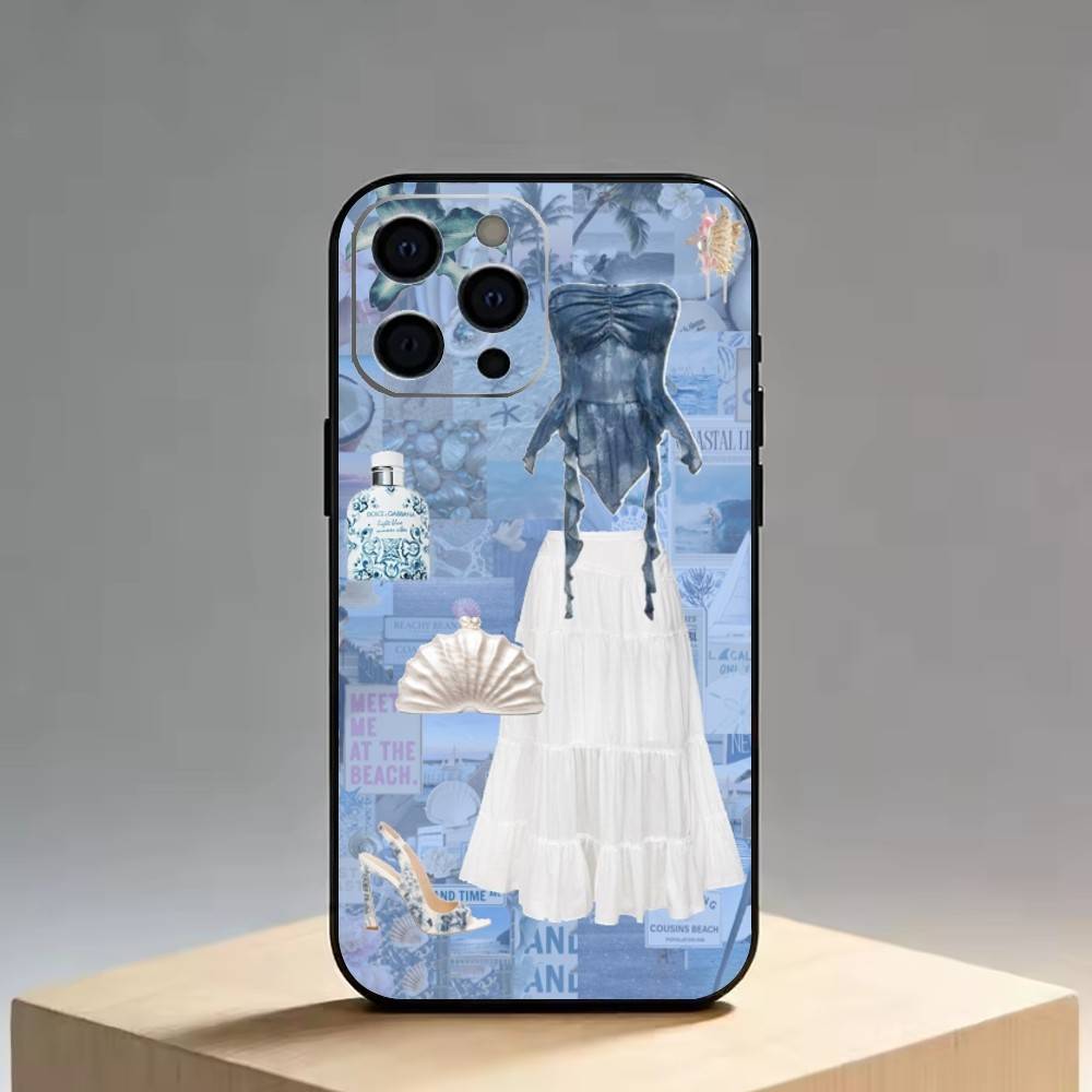 

Summer Clothes Phone Case Silicone Soft For IPhone 17 16 15 14 13 12 11 X XR Plus Pro Max Plus iPhone14ProMax