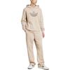 Adidas Originals Trefoil Hoodie FW24 Outline Series Fashion Comfortable Soft Hooded Sweatshirt Men Hoodies Beige JJ1505