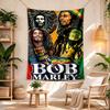 Bob Marley Aesthetic Tapestry Psychedelic Art Ideal for Dorm Wall Balcony Living Room Indoor Hand Painted Style Gift for New Home