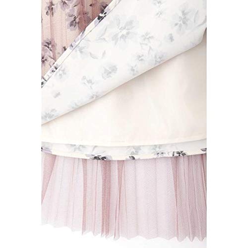 Jill by Jill Stuart Women's Pleated Tulle Floral Skirt, Leopard Print, 125-9220026, Japan, Free Size