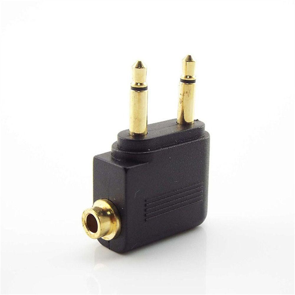 Gold Plated 3.5mm Airplane Headphone Mono Airline Headphone Adapter Airplane Earphone
