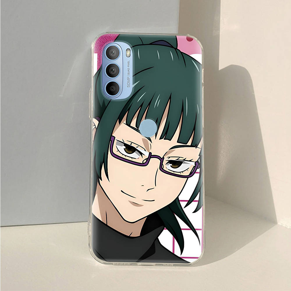 AD76 Jujutsu Kaisen Clear Case for Samsung A04 A14 A23 A34 A54 M23 M33 M52 M53 Realme 10 9 C30S C35 C55 VIVO Y02 Y21 Y33S Y51 X80 V25 Cover