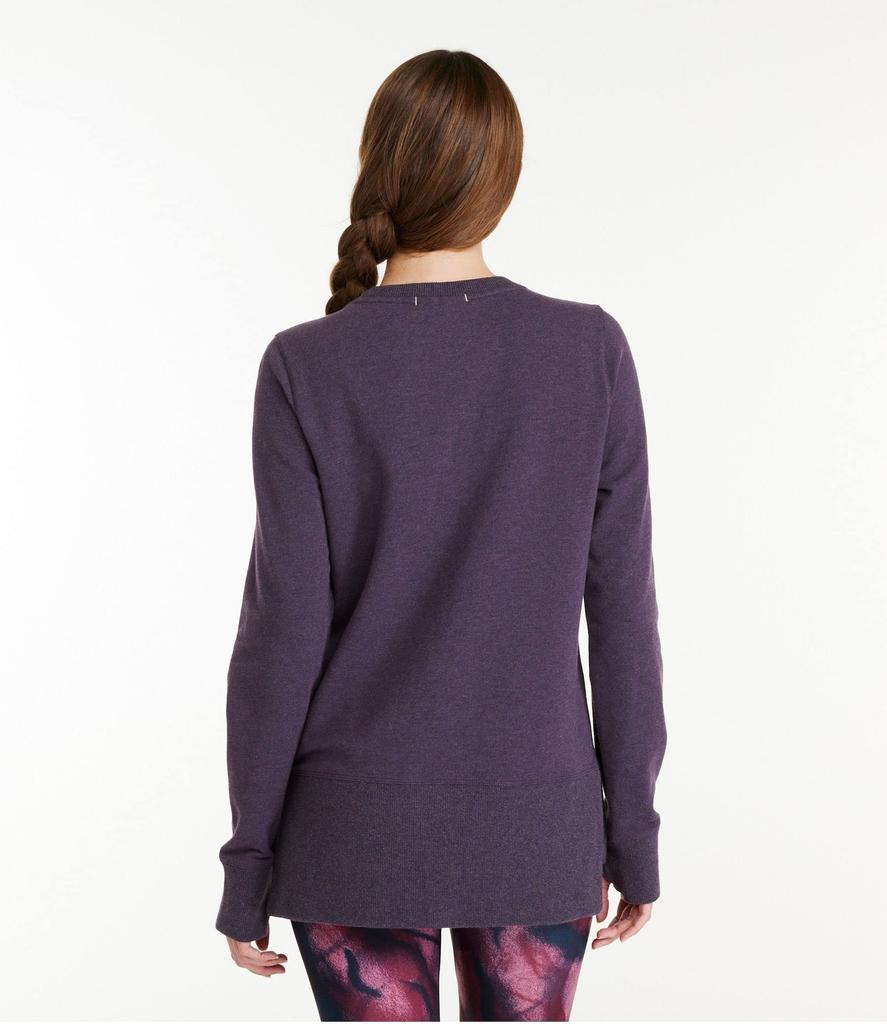 Cozy Split Hem US Fit Regular L Toffee Heather Brown 1000161754 L.L.Bean Women's L.L.Bean Sweatshirt,