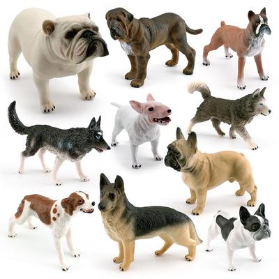 10 Simulation Boxer Husky Bulldog Bull Terrier Shepherd Newpoliton Dog Model Static Ornament