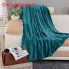 Simple Oversized Solid Color Soft Plush Blanket For Napping Sofa And Use Bedroom